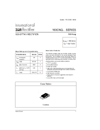 Datasheet 163CNQ080 manufacturer IRF