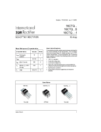 Datasheet 16CTQ080S manufacturer IRF
