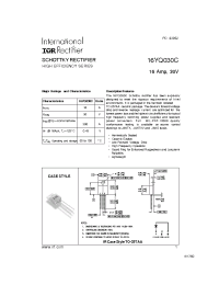 Datasheet 16YQ030C manufacturer IRF