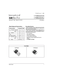 Datasheet 175BGQ045 manufacturer IRF