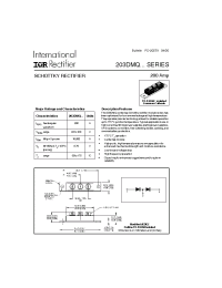 Datasheet 203DMQ080 manufacturer IRF