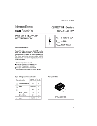 Datasheet 20ETF12S manufacturer IRF