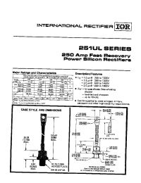 Datasheet 251UL40S10 manufacturer IRF