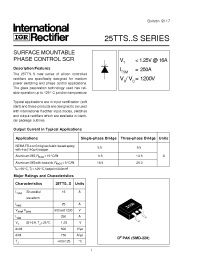 Datasheet 25TTS08S manufacturer IRF