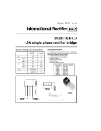 Datasheet 2KBB05R manufacturer IRF