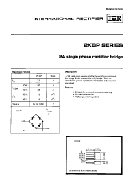 Datasheet 2KBP08 manufacturer IRF