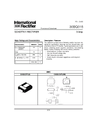 Datasheet 30BQ015 manufacturer IRF