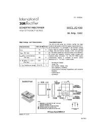 Datasheet 30CLJQ100 manufacturer IRF
