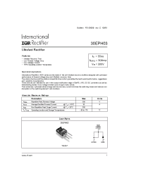 Datasheet 30EPH03 manufacturer IRF