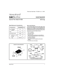 Datasheet 322CNQ030 manufacturer IRF