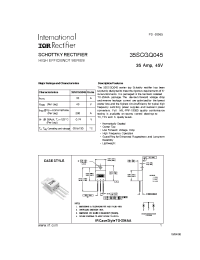 Datasheet 35SCGQ045 manufacturer IRF