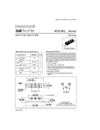 Datasheet 403CMQ080 manufacturer IRF