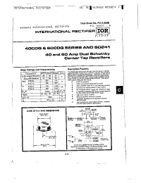 Datasheet 40CDQ45 manufacturer IRF