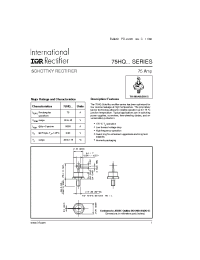 Datasheet 75HQ040 manufacturer IRF