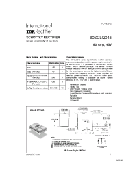 Datasheet 80SCLQ045 manufacturer IRF