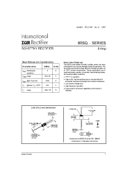 Datasheet 80SQ035TR manufacturer IRF