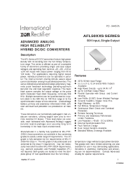 Datasheet AFL12008DX-HB manufacturer IRF