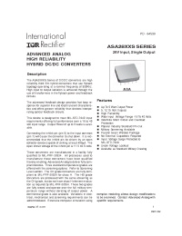 Datasheet ASA2805D-CH manufacturer IRF