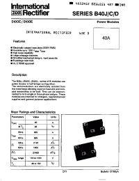 Datasheet B40C60 manufacturer IRF