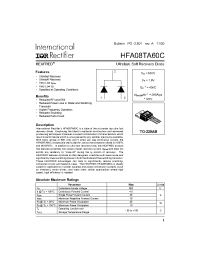 Datasheet HFA08TA60 manufacturer IRF