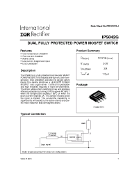 Datasheet IPS042GTR manufacturer IRF