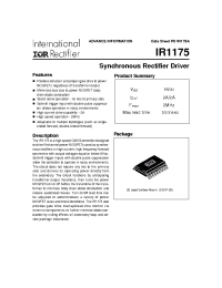 Datasheet IR1175 manufacturer IRF