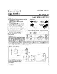 Datasheet IR2108S manufacturer IRF