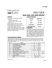 Datasheet IR2110E4 manufacturer IRF