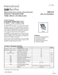 Datasheet IRF034 manufacturer IRF