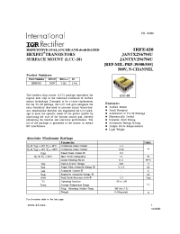 Datasheet IRFE420 manufacturer IRF