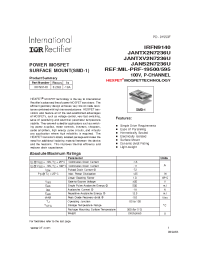 Datasheet IRFN9140 manufacturer IRF