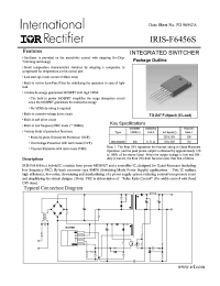 Datasheet IRIS-F6456S manufacturer IRF