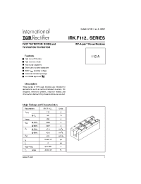 Datasheet IRKTF111-04HL manufacturer IRF