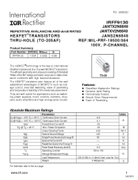 Datasheet JANS2N6849 manufacturer IRF