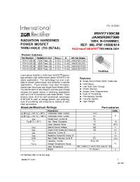 Datasheet JANSF2N7380 manufacturer IRF