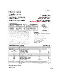 Datasheet JANSR2N7269 manufacturer IRF