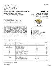 Datasheet JANTX2N6788U manufacturer IRF