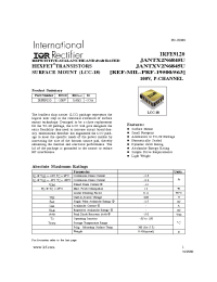 Datasheet JANTX2N6845U manufacturer IRF