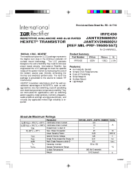 Datasheet JANTXV2N6802U manufacturer IRF