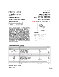 Datasheet JANTXV2N7228 manufacturer IRF