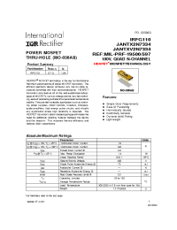 Datasheet JANTXV2N7334 manufacturer IRF