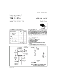 Datasheet MBR40L15CW manufacturer IRF