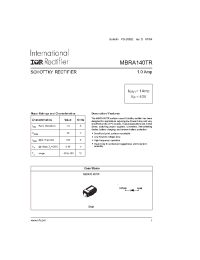 Datasheet MBRA140TR manufacturer IRF