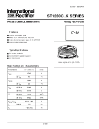Datasheet ST1230C manufacturer IRF