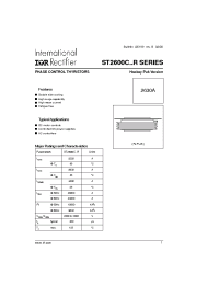 Datasheet ST2600C22R0 manufacturer IRF