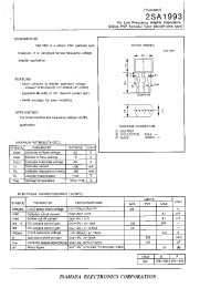 Datasheet 2SA1993 manufacturer Isahaya
