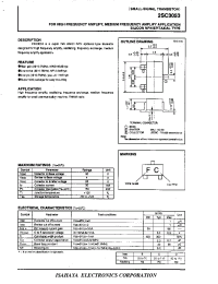 Datasheet 2SC3053 manufacturer Isahaya