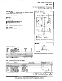Datasheet 2SC3440 manufacturer Isahaya
