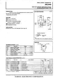 Datasheet 2SC3443 manufacturer Isahaya