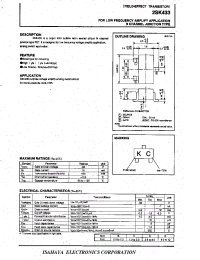 Datasheet 2SK433 manufacturer Isahaya